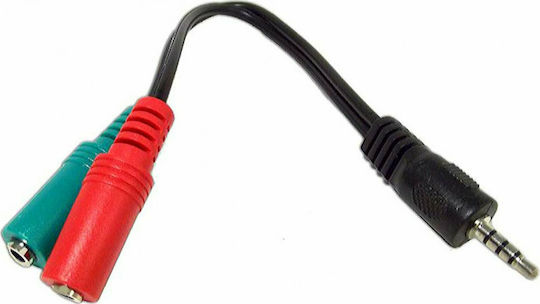 Cablexpert Μετατροπέας 3.5mm male σε 3.5mm 2x female 1τμχ CCA-417