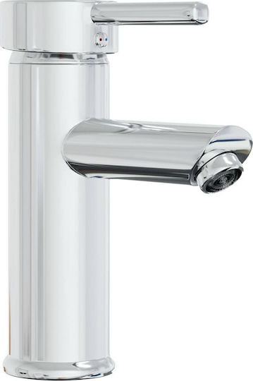 vidaXL Waschtisch mit Waschbecken, Spiegel & Säule Mattlack L41xB38.5xH46cm Weiß