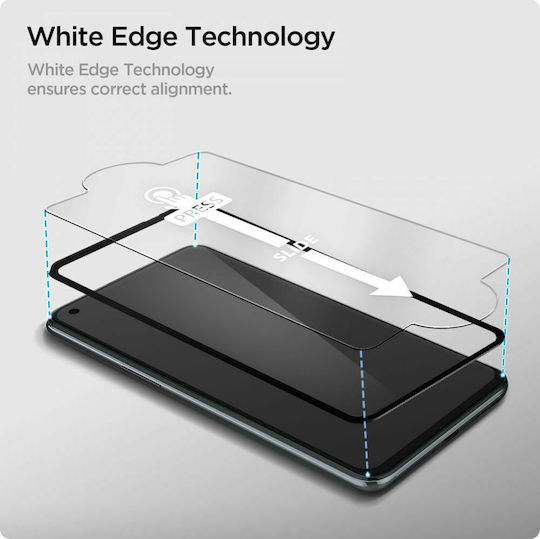 Spigen Glass FC Full Face Tempered Glass (OnePlus Nord 2 5G) AGL03813