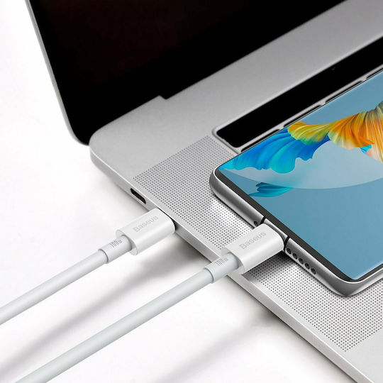 Baseus Superior USB 2.0 Cable USB-C Male - USB-C 100W PD White 2m CATYS-C02