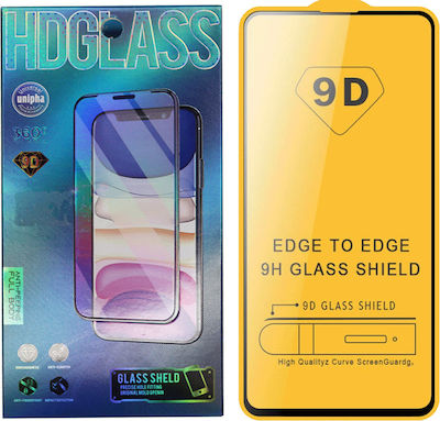 9D Full Glue Tempered Glass Μαύρο (Galaxy A70)