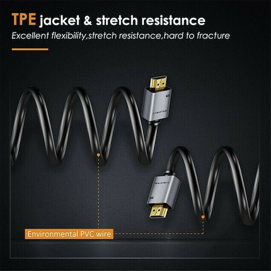 Cabletime AV566 HDMI 2.0 Premium High Speed 4K 60Hz HDR Cable HDMI Male - HDMI Male 3m Black
