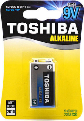 Toshiba High Power Αλκαλική Μπαταρία 9V 1τμχ