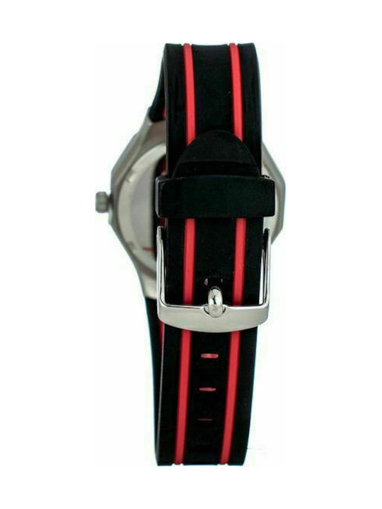 Justina Watch with Black Rubber Strap 11910B