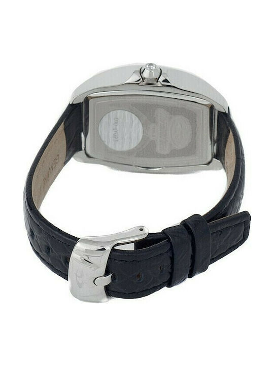 Chronotech Ceas de Damă cu Negru Curea din Piele