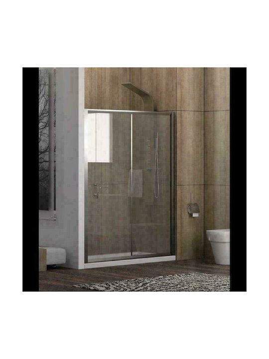 Karag New Flora 500 NFL500160 Shower Screen for Shower with Sliding Door 70x180cm Clear Glass