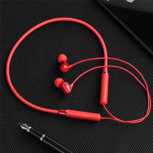 Lenovo HE08 In-ear Bluetooth Handsfree Ακουστικά Κόκκινα