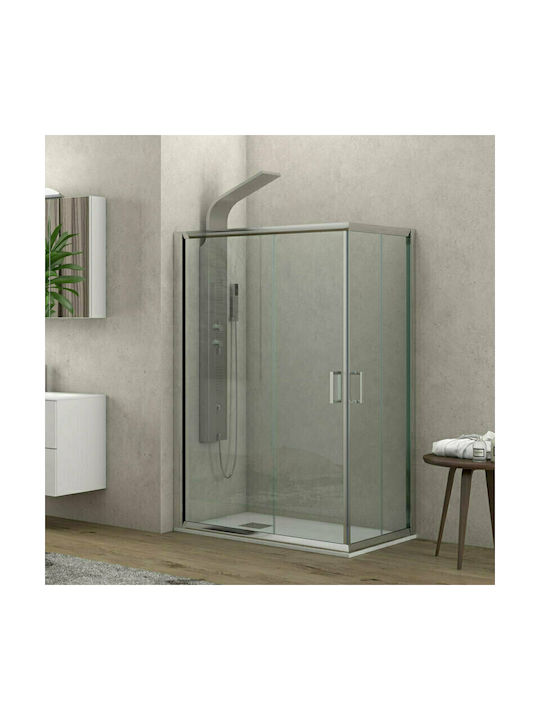 Karag New Flora 100 Cabin for Shower with Sliding Door 100x110x180cm Fabric