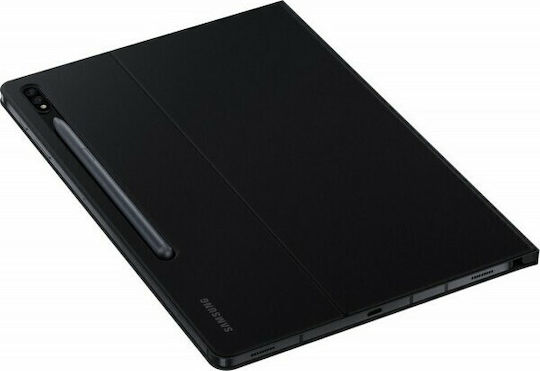 Samsung Flip Cover Δερματίνης Μαύρο (Galaxy Tab S7+)