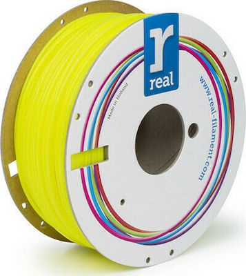 Real Filament PLA 3D Printer Filament 1.75mm Fluorescent Yellow 1kg