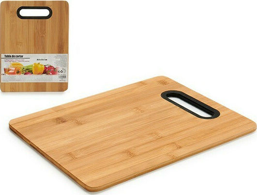 BigBuy Schneidebrett aus Bambus 30,5x23cm