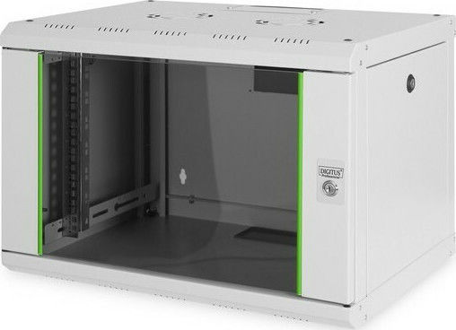 Digitus Unique Επιτοίχια Καμπίνα Rack 16U 60x60x82cm Μαύρο 16U-6/6-SW