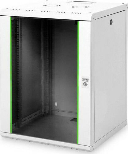 Digitus Unique Επιτοίχια Καμπίνα Rack 16U 60x60x82cm Μαύρο 16U-6/6-SW