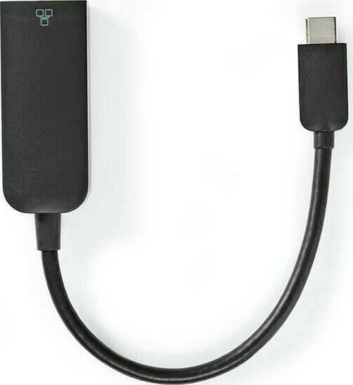 Nedis CCGP64952BK02 Αντάπτορας Δικτύου USB-C με Ενσύρματη Σύνδεση Gigabit Ethernet