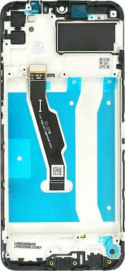 Screen with Touch Mechanism and Frame for Huawei Y6p (Black)