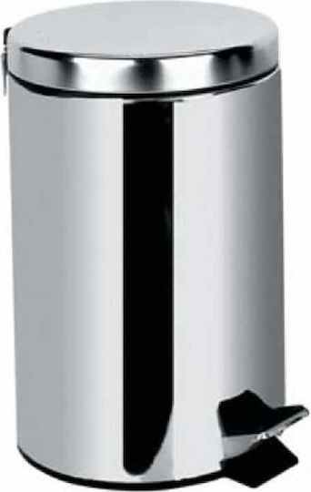Gloria Elite Inox Καλαθάκι Μπάνιου 6lt Ασημί Gloria Elite Inox Καλαθάκι Μπάνιου 6lt Ασημί