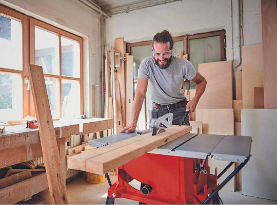 Einhell TC-TS 254 U Δισκοπρίονο Πάγκου με Ισχύ 1800W, Δίσκο Κοπής Διαμέτρου 254mm & Ταχύτητα Κοπής 4250rpm