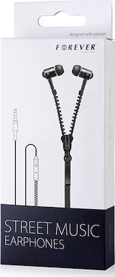 Forever Street Music In-ear Handsfree με Βύσμα 3.5mm Μαύρο