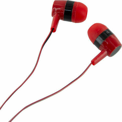 Lamtech LAM021356 In-ear Handsfree με Βύσμα 3.5mm Κόκκινο