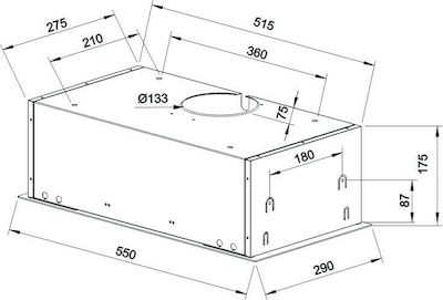 Teka GFG2 Μηχανισμός Απορρόφησης 55cm Inox