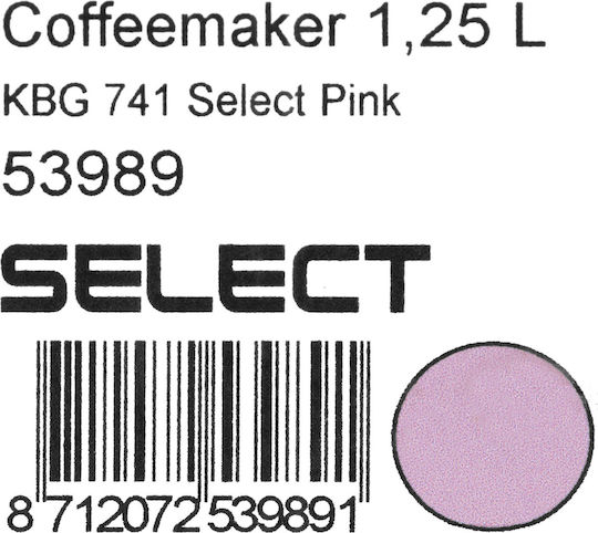 Moccamaster KBG 741 Select Filterkaffeemaschine 1520W Rosa