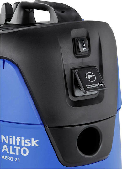 Nilfisk Aero 21-21 PC Vacuum Wet / Dry 1250W with Plastic Bin 20lt