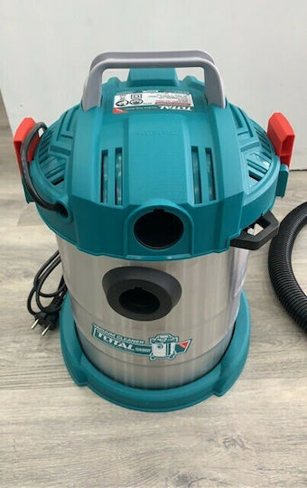 Total Staubsauger Flüssigkeiten / Feststoffe 800W mit Edelstahl Behälter 12Es