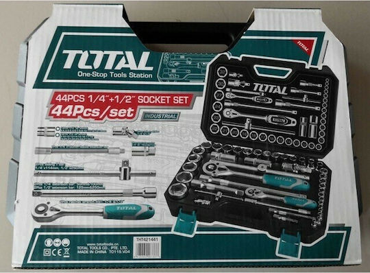 Total Set Ratchet 1\2" & 1\4" 44pcs