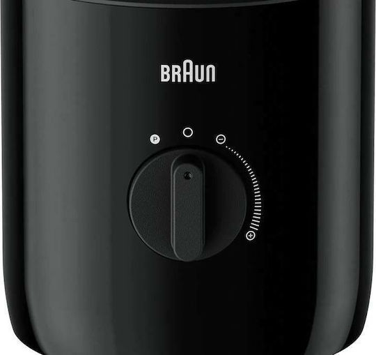 Braun PowerBlend 3 Μπλέντερ με Γυάλινη Κανάτα 1.5 lt 800W Μαύρο