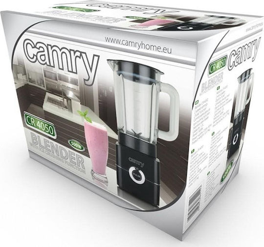 Camry CR 4050 Blender with Glass Jug 1.5 lt 500W Black