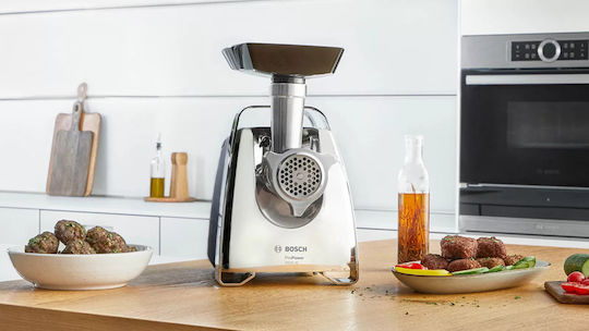 Bosch Машина за мелене на месо 700W Сребрист