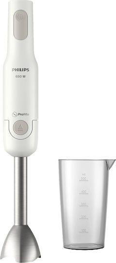 Philips Daily Collection ProMix Ръчен Блендер с Неръждаема Пръчка 650W Бял