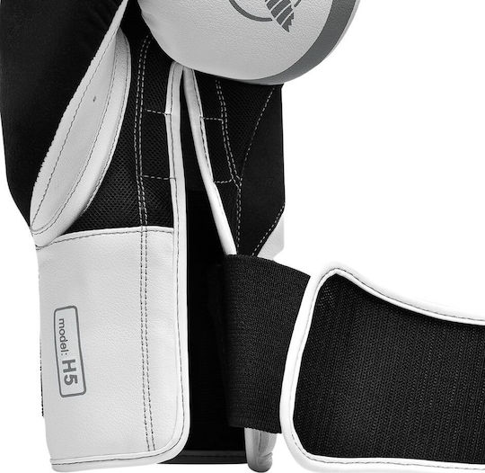 Hayabusa H5 Γάντια Πυγμαχίας από Συνθετικό Δέρμα για Αγώνα Λευκά