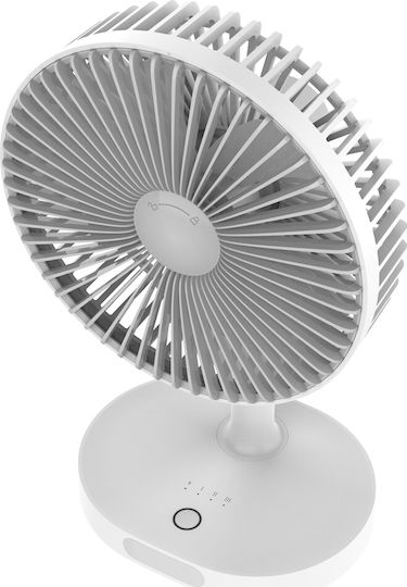 Platinet Ventilator USB Reîncărcabil 3000mAh Alb PRDF0326