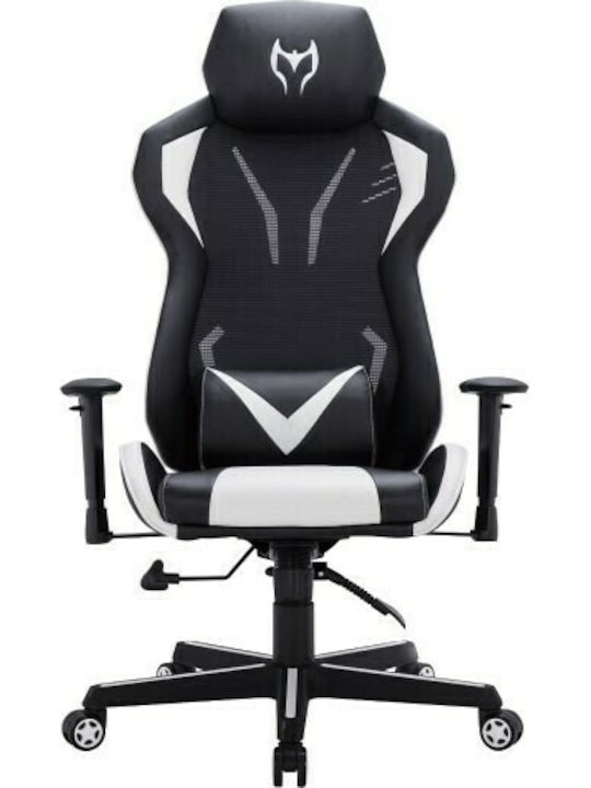 Zita Plus BS6100 Геймърски стол с регулируеми подлакътници Бял