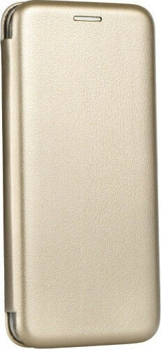 iNOS Oval Stand Book Synthetic Leather Gold (Galaxy S8)