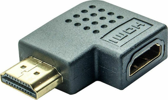 Adeleq Конвертор HDMI Мъжки към HDMI Женски Ъглов 1 Брой 3378
