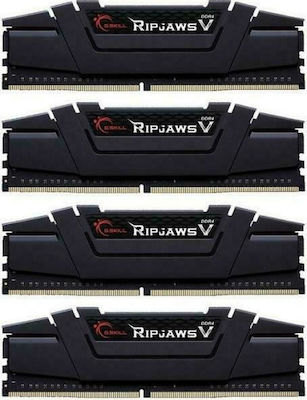 G.Skill Ripjaws V 64GB DDR4 RAM με 4 Modules (4x16GB) και Ταχύτητα 3200 για Desktop