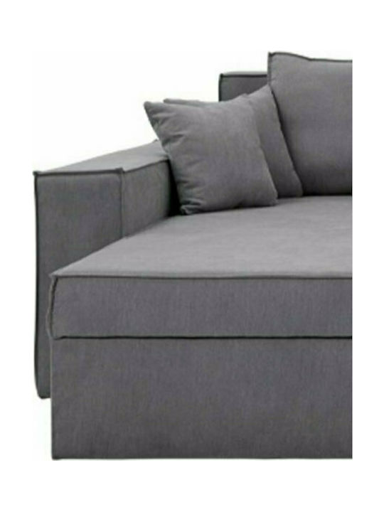 Olymp Colțar Canapea cu Unghi Reversibil Gri 280x210x80cm