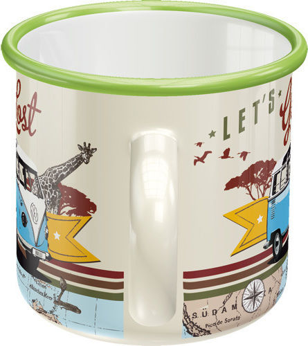 Nostalgic Art VW Bulli - Lets Get Lost Κούπα Εμαγιέ Πολύχρωμη 360ml