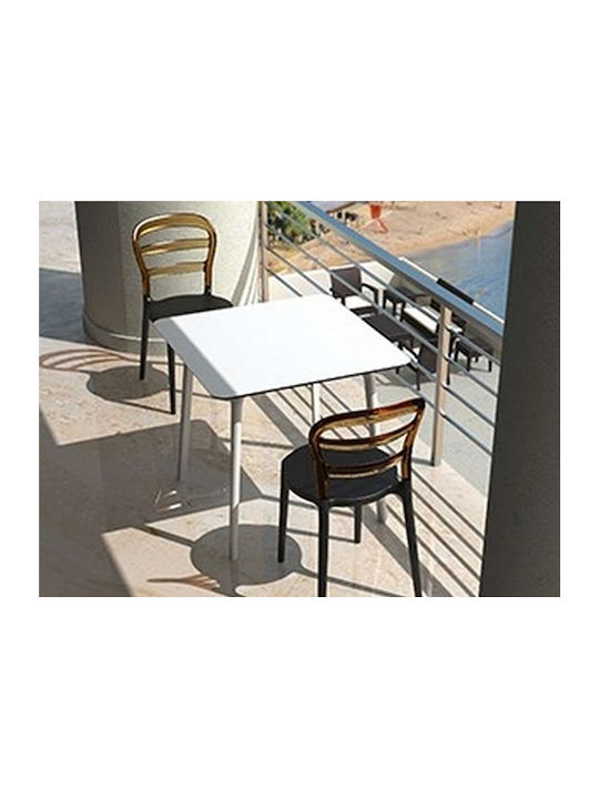 Bibi Kitchen Polypropylene Chair Black 42x50x85cm