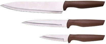 Bergner Natur Messerset aus rostfreiem Stahl 3Stück