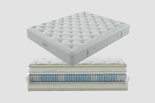 Greco Strom Jonker Ημίδιπλο Ανατομικό Στρώμα Latex / Foam 130x200x30cm με Ανεξάρτητα Ελατήρια