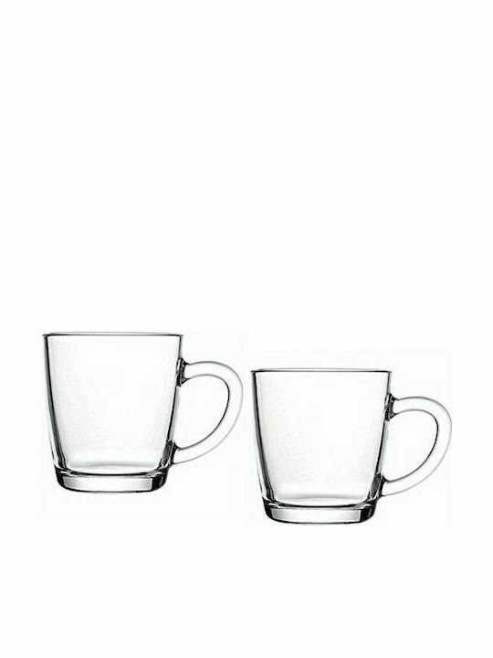 Pasabahce Glass Cappuccino Cup Set Transparent 2pcs