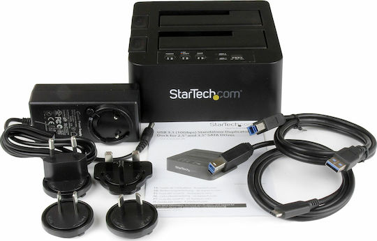 StarTech Докинг Станция За 2 Твърди Диска SATA 3.5" / 2.5" С Връзка USB 3.1 (SDOCK2U313R)