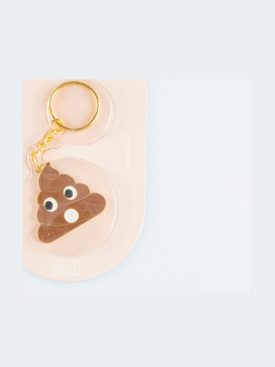 DOIY Keychain Metallic Poo