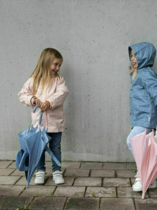 Trixie Kids Curved Handle Umbrella Mrs Elephant with Diameter 70cm Blue