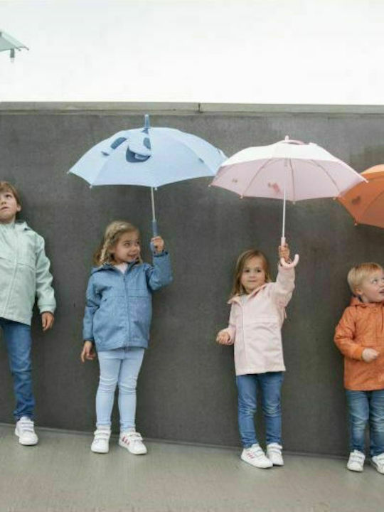 Trixie Kids Curved Handle Umbrella Mrs Elephant with Diameter 70cm Blue