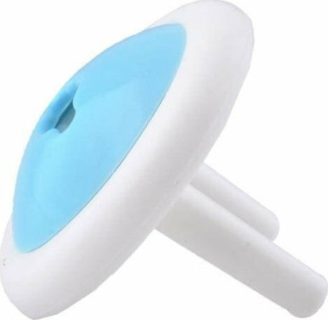 HOMie Socket Protective Cover Simple Placement made of Plastic in Light Blue Color 6pcs
