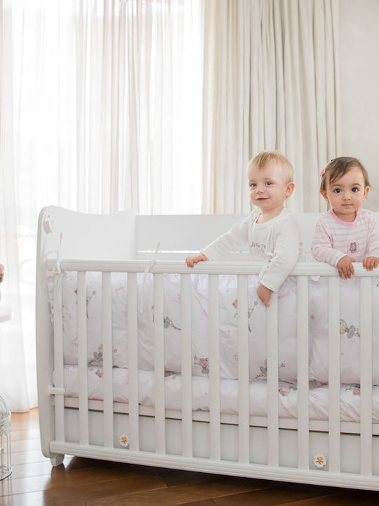 Lorelli Babybett Wieße/Light Oak mit Schublade